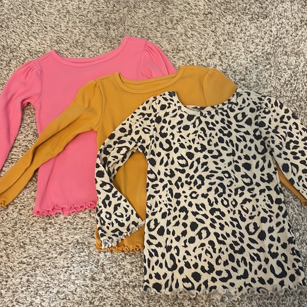 Old Navy long sleeve crew neck t-shirts. Size 2T